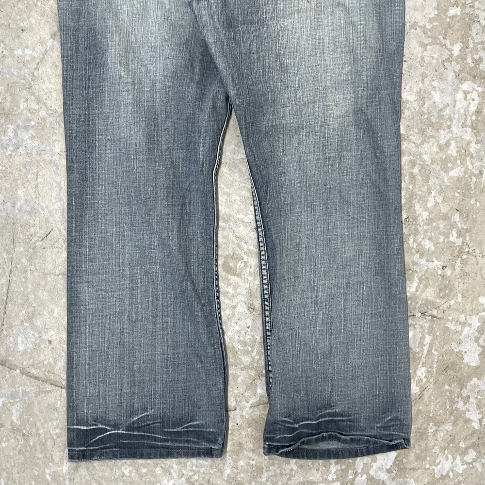 Flypaper Jeans Mens 40x29 Blue Pants Denim Boot Cut Grunge Y2K Buckle Tag 38x30 - Picture 8 of 14